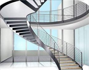 厂家东莞 钢构生产制作酒店旋转楼梯